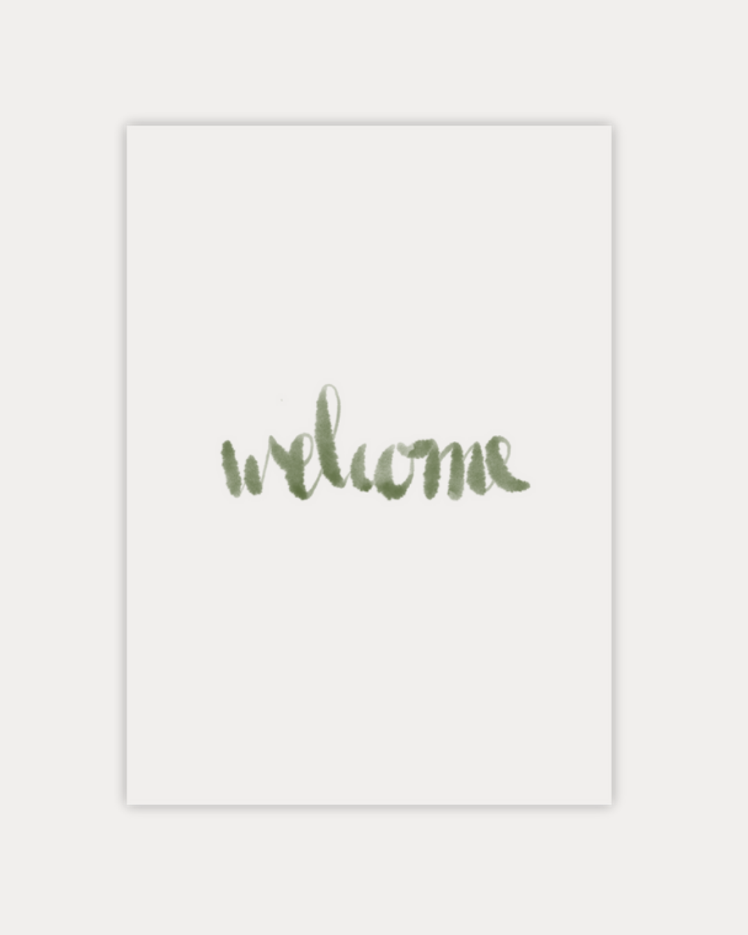 Wenskaart 'Welcome'
