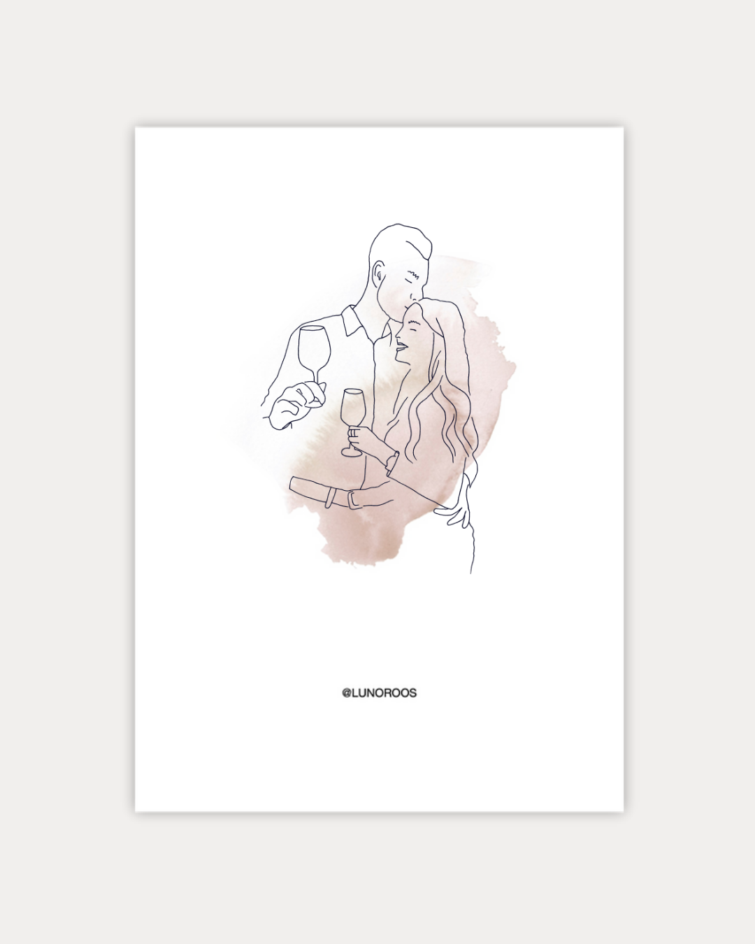 Gepersonaliseerde Lineart Warm Delight Nude