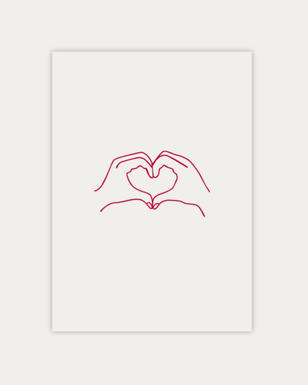 Wenskaart 'Heart Hands'