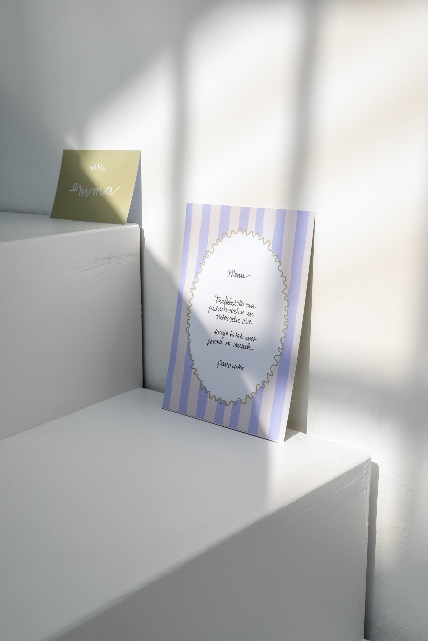 Plaatskaartje 'Hello' 6 stuks