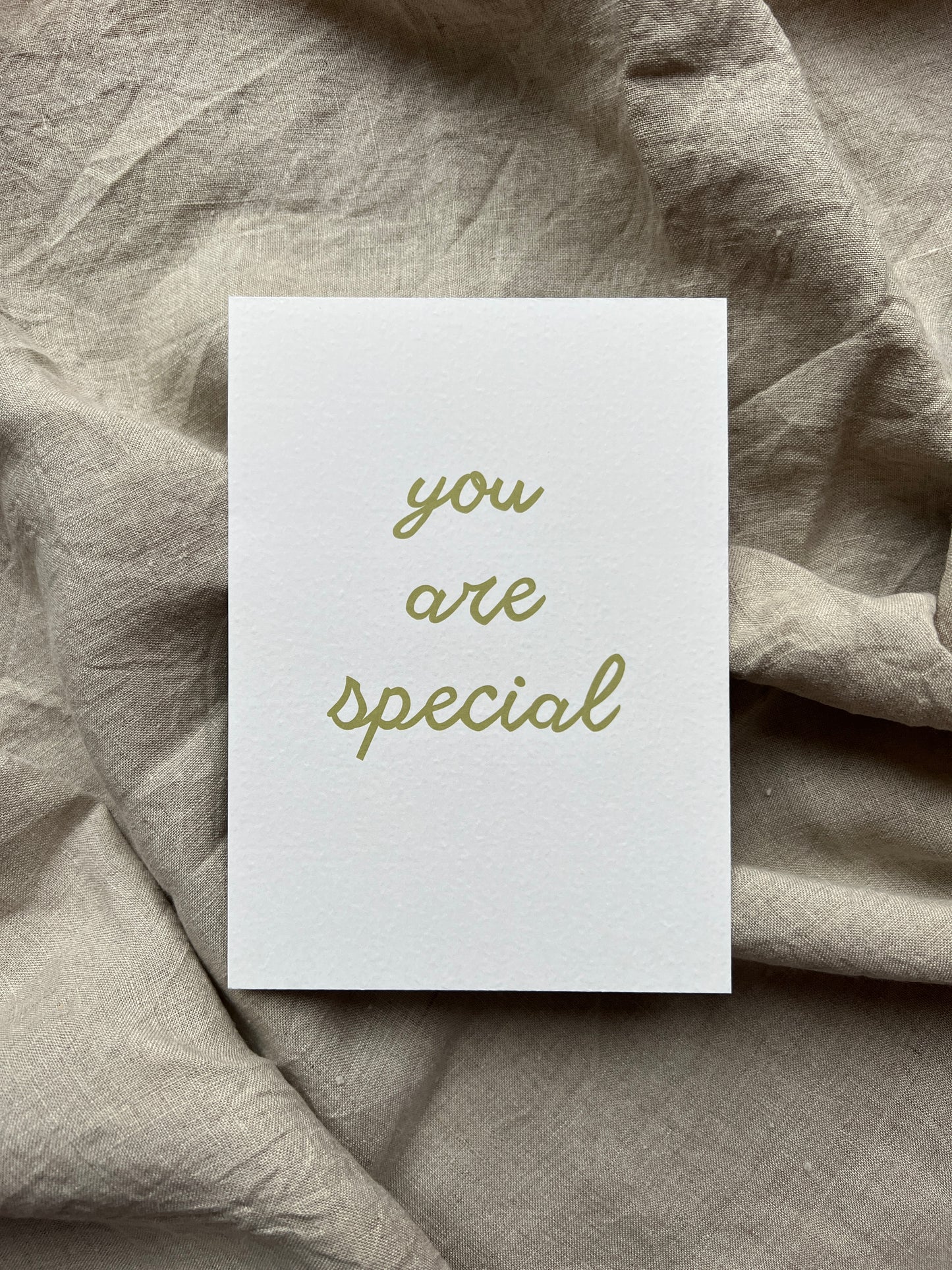 Wenskaart 'You Are Special'