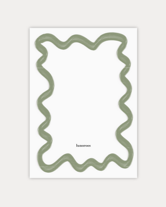 Gepersonaliseerde Lineart Twirl Groen