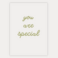 Wenskaart 'You Are Special'