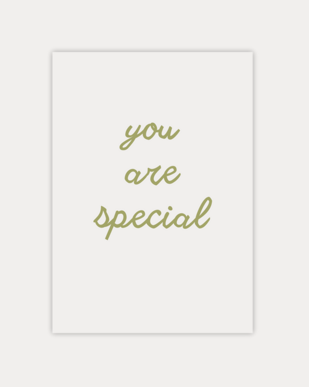 Wenskaart 'You Are Special'