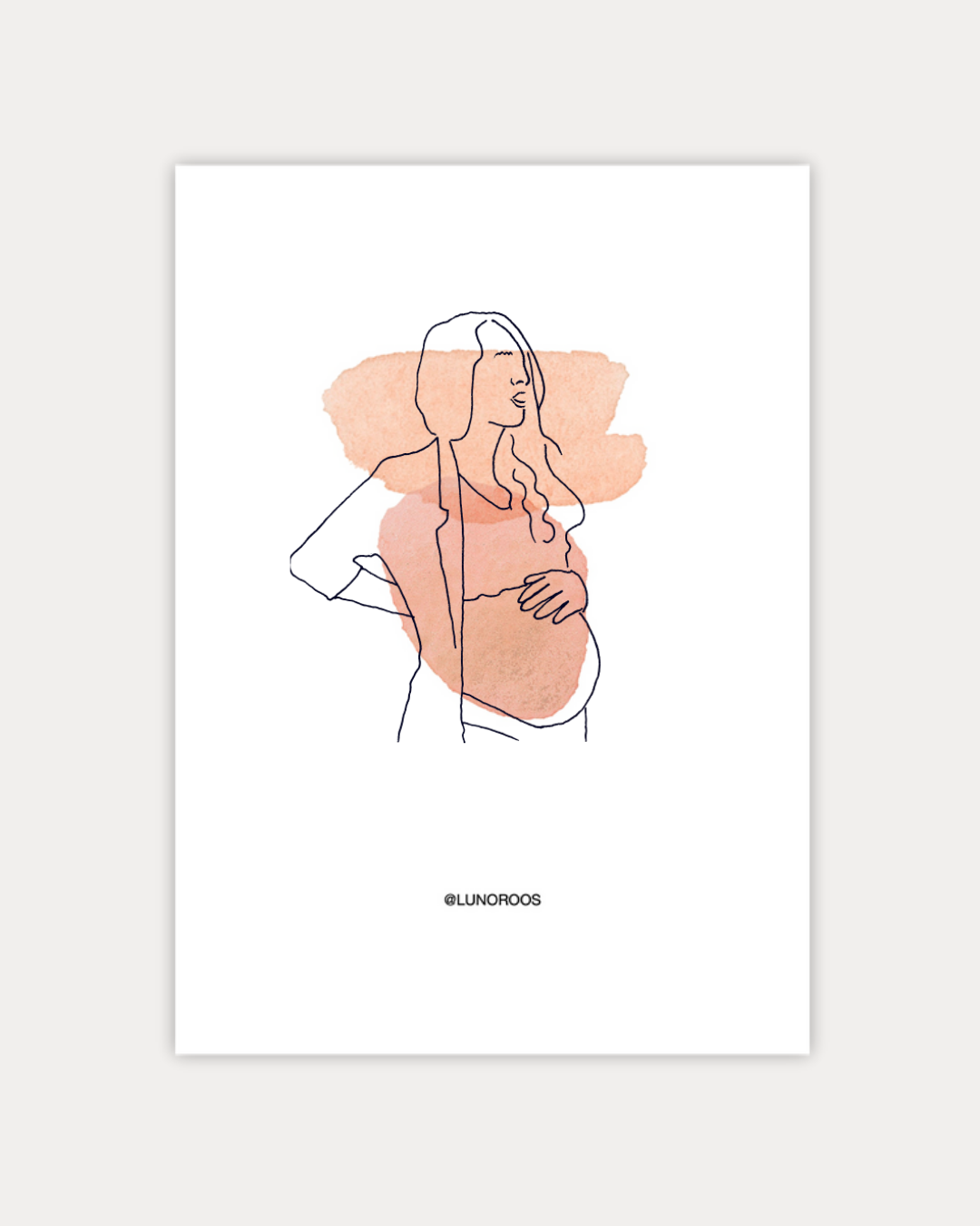 Gepersonaliseerde Lineart Warm Delight Oranje