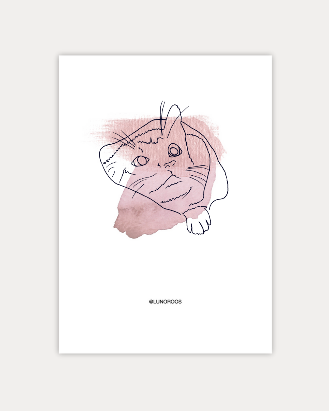 Gepersonaliseerde Lineart Warm Delight Roze