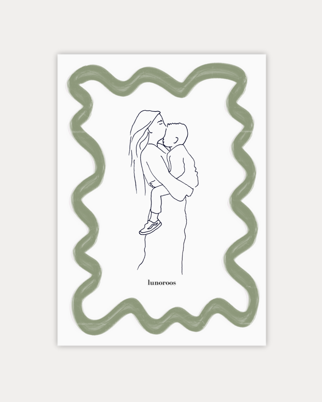 Gepersonaliseerde Lineart Twirl Groen