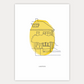 Gepersonaliseerde Lineart Puglia Limone