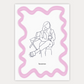 Gepersonaliseerde Lineart Twirl Roze