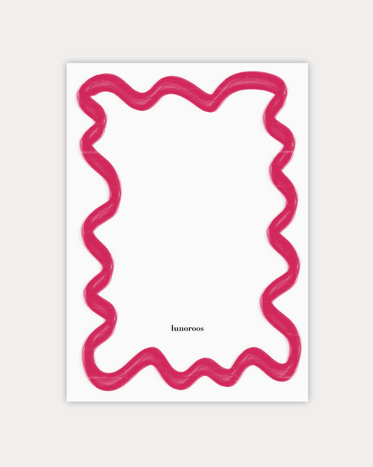 Gepersonaliseerde Lineart Twirl Rood