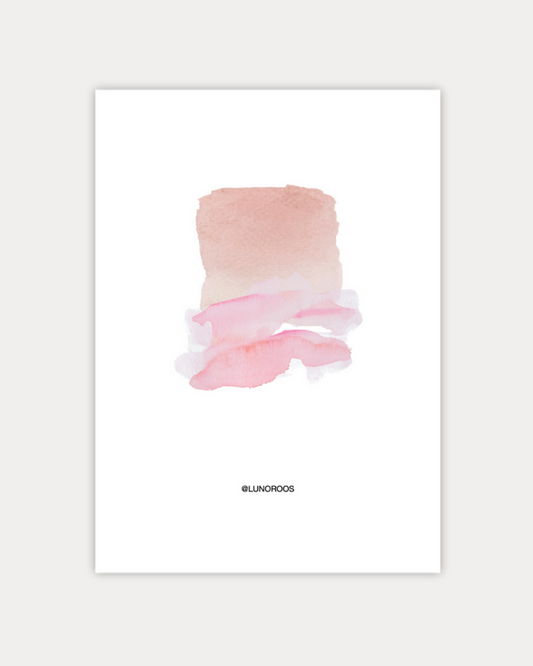 Gepersonaliseerde Lineart Pastel Palette Roze