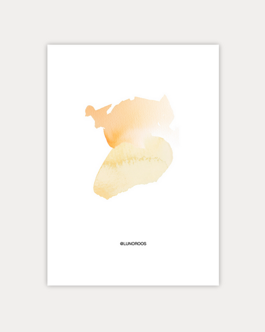 Gepersonaliseerde Lineart Pastel Palette Geel