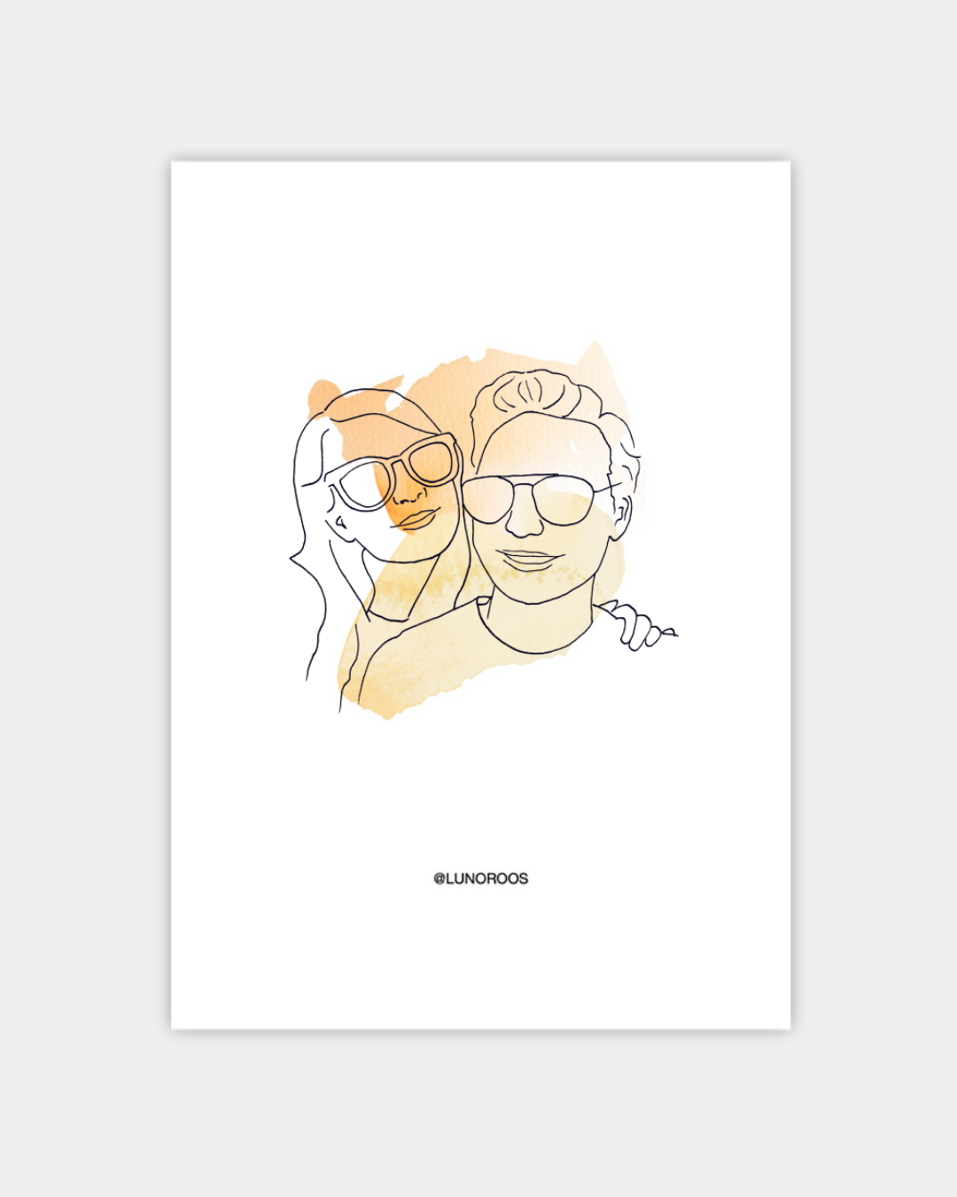 Gepersonaliseerde Lineart Pastel Palette Geel