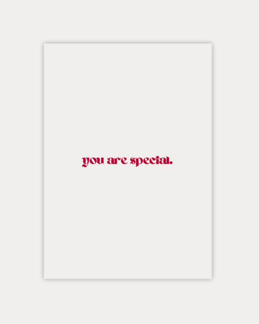 Wenskaart 'You Are Special'