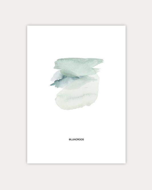 Gepersonaliseerde Lineart Pastel Palette Groen