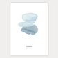 Gepersonaliseerde Lineart Pastel Palette Blauw