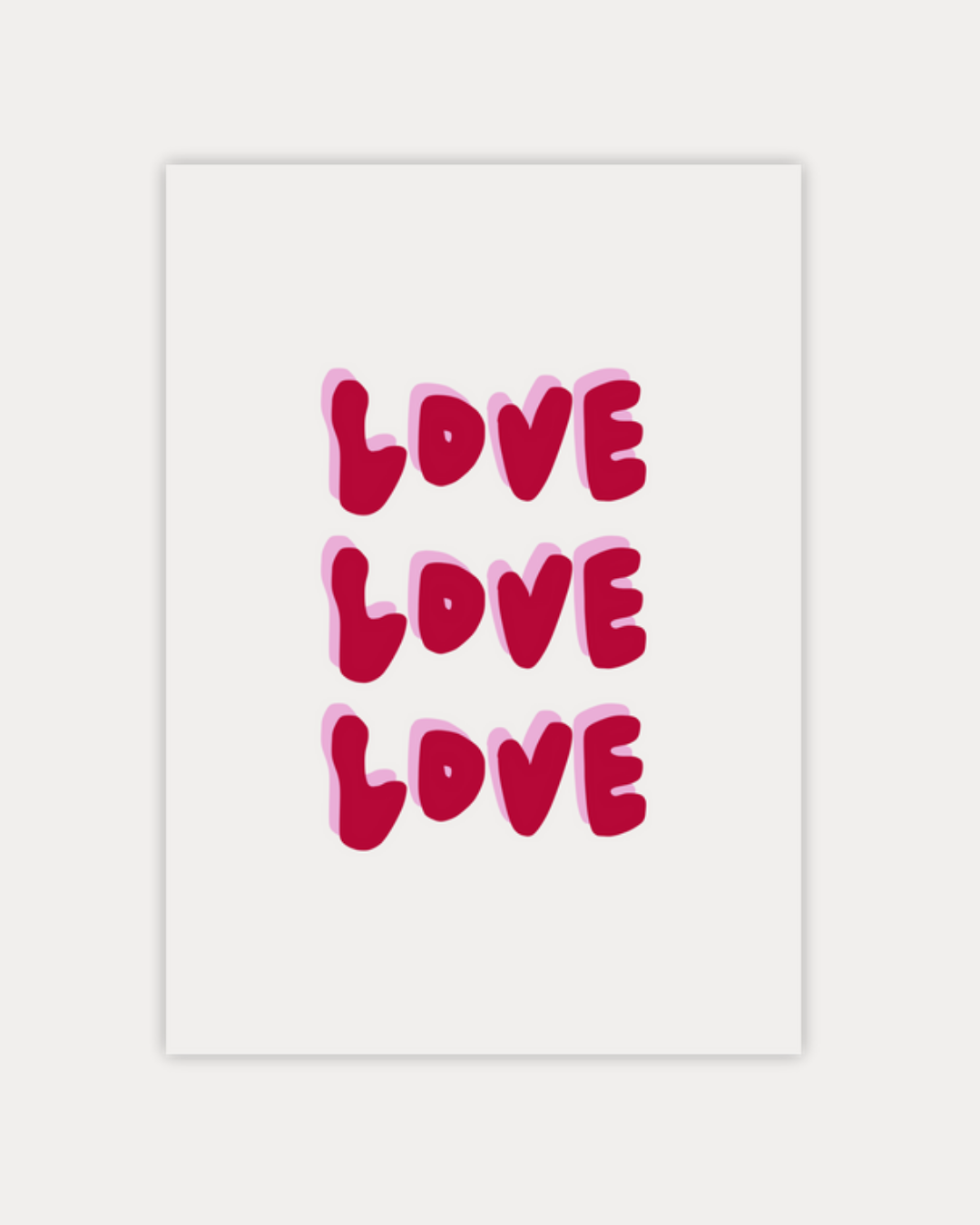 Set van 4 Wenskaarten 'Loveset'